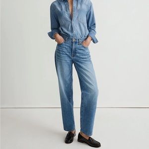 NWT Madewell The Slouchy Boyjean in Rosewell Wash